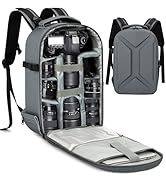 TORIBIO Hardshell Camera Backpack, DSLR/SLR/Mirrorless Photography Camera Bag, Waterproof Camera ...
