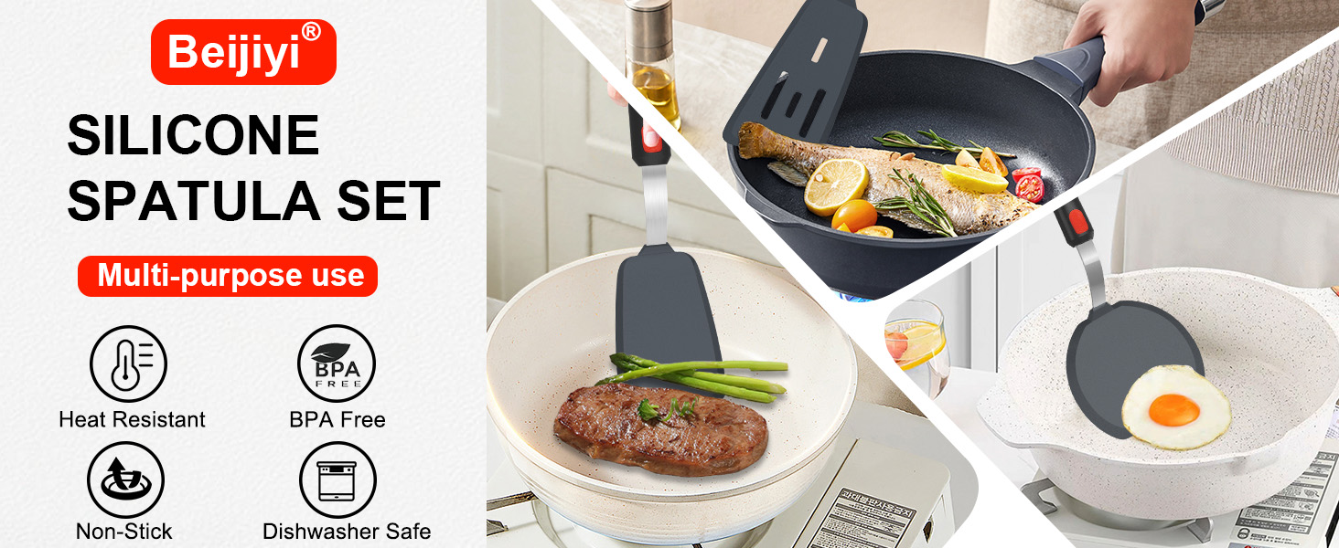 silicone spatula set