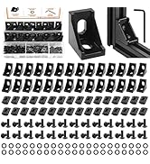 mankk 30 Set 2020 Series T Slot Rail Aluminum Extrusion Profile Connectors,2028 Corner Bracket wi...