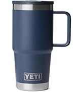 YETI Rambler 20 oz Travel Mug with Flip Straw Lid – Stainless Steel, Vacuum Insulated, Leakproof,...