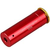MOSANDON 12-Gauge Red Dot Laser Bore Sight in Chamber Cartridge 12GA Laser Bore Sighter with Two ...