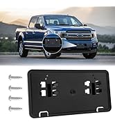 PIFOOG Front License Plate Holder for Ford F150 2018 2019 2020 Car Accessories F-150 Black Licens...