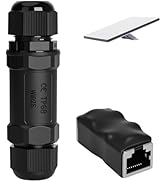 Starlink Mini Accessories,Waterproof RJ45 Coupler,IP68 Ethernet Female to Female Extender with Li...