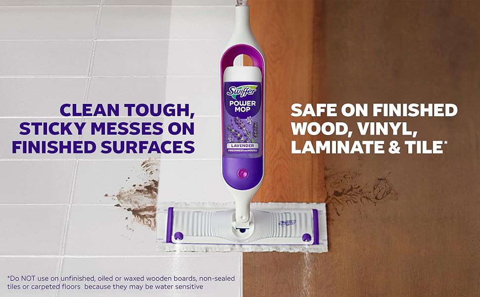 Clean tough, sticky messes on finisehd suraces. Safe on finished wood, vinyl, laminate, and tile.