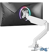 WALI Ultrawide Monitor Arm for 13 to 49 Inch Heavy Duty Curved Screens, Adjustable Gas Spring Sin...