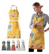 VITA ELEGANTE Aprons with Pocket – Waterproof Adult Apron for Cooking, Baking, Kitchen, Chef or C...