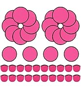 YEAHACLUB 20 PCS Foldable Flying Disc Fans with Bags, 9.8'' DIY Handheld Fabric Folding Fan, Blac...