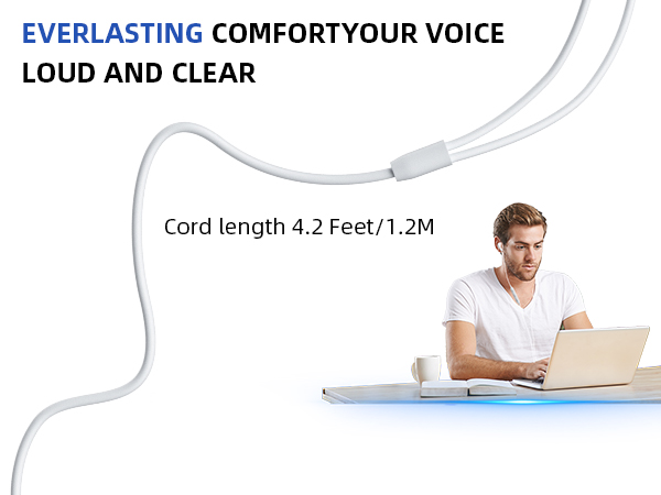 3.5mm Earbuds Hi-Fi Stereo Headphone Bass Wired Earphones with Mic Volume Control for iPhone 6