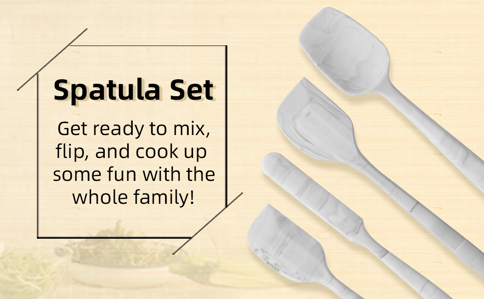 Silicone Spatula Set High Temperature Resistant Food Grade Silicone