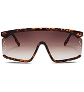 FEISEDY One Piece Sunglasses Oversized Shades Goggles Men Women B2515