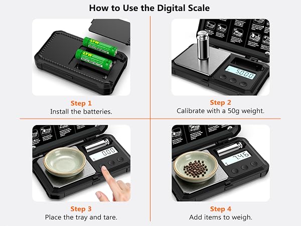 small scales digital gram