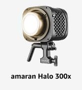 amaran Halo 300x LED Studio Light Compact 305W Bi-Color COB Light,APP Control,2700K - 6500K,16,20...