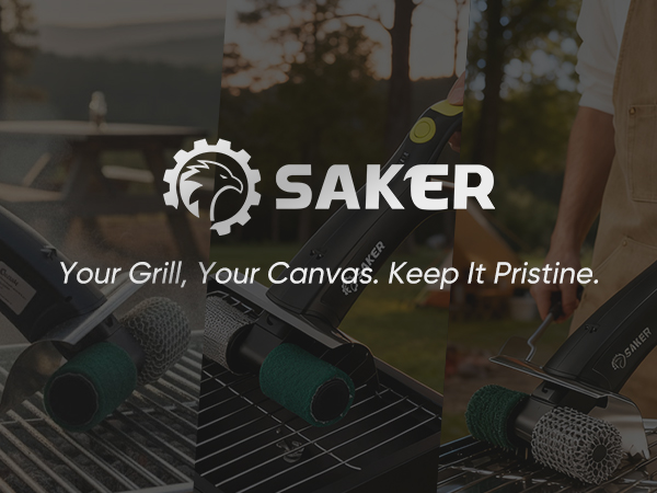 Saker Electric Grill Brush