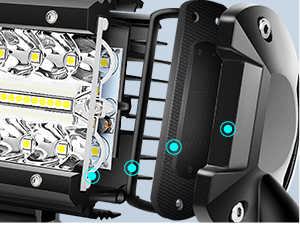 LED Light Bar Triple Row Flood Spot Combo Driving Led Off Road Lights