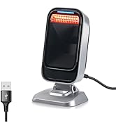 MUNBYN 1D 2D Barcode Scanner IOBC01 Hands-Free Barcode Scanner Omnidirectional PDF417 Data Matrix...