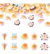 Magibeads 50Pcs Mini Resin Breads for Dollhouse Animal Shaped Food Cabochons Turtle Ladybug Snail...