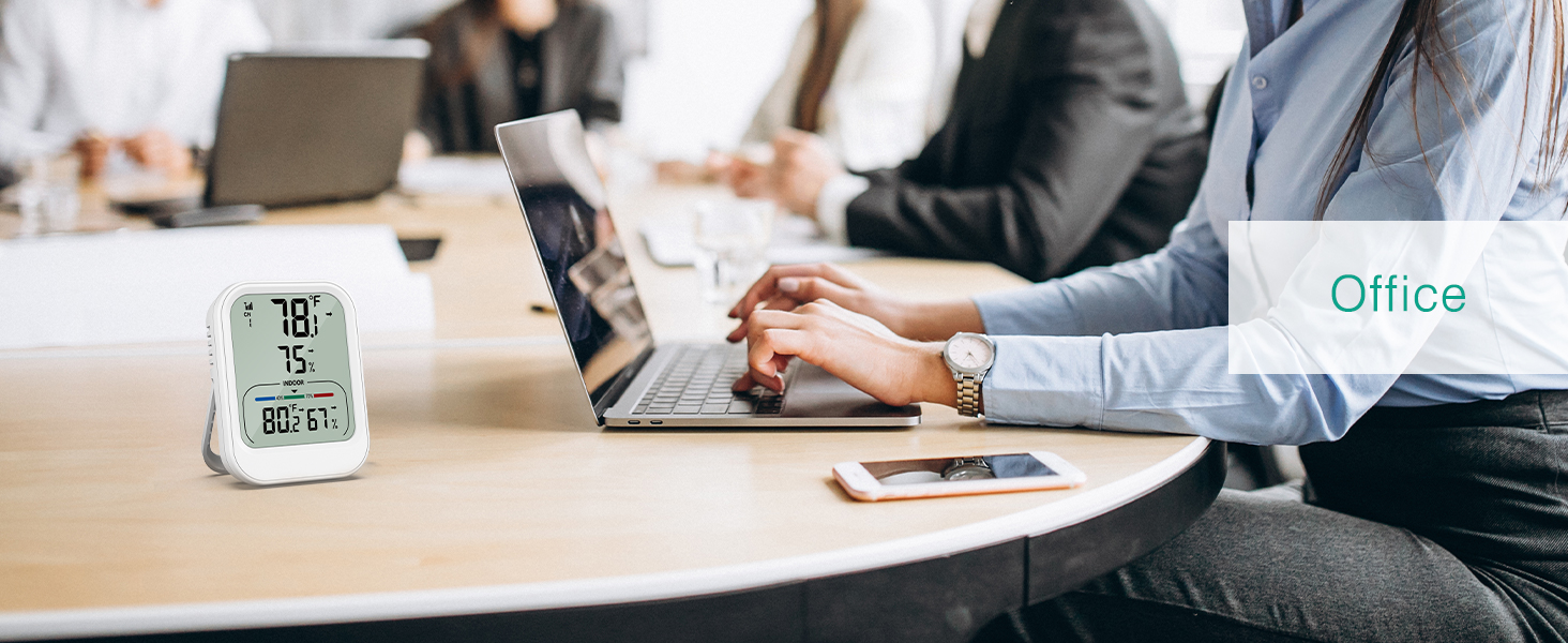 Digital Thermometer Hygrometer, Wireless Indoor Outdoor Thermometer