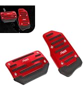 wipcowi 2 PCS Car Non-slip Pedal Pads, Automatic Transmission Brake &amp; Accelerator Foot Pad, Sport...