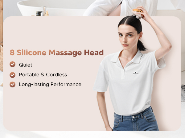 2 sets silicone massage head