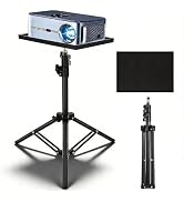 DOITOOL Projector Stand Tripod Adjustable 44.8 Inch Height Portable Floor Mount Laptop Stand Trip...