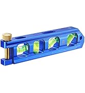 WORKPRO Conduit Bending Level, Magnetic Torpedo Level, Pipe Level, Bubble Vials for 0°/90°/30°/45...