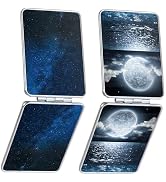 dcdcee Pocket Mirror, Small Travel Mirror with Magnification, Portable Double-Sided Magnifying Co...
