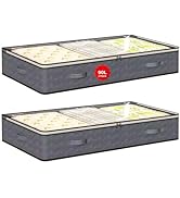 90L Under Bed Storage Containers,2-Pack Closet Organizers and Storage Bins,for Organization and S...