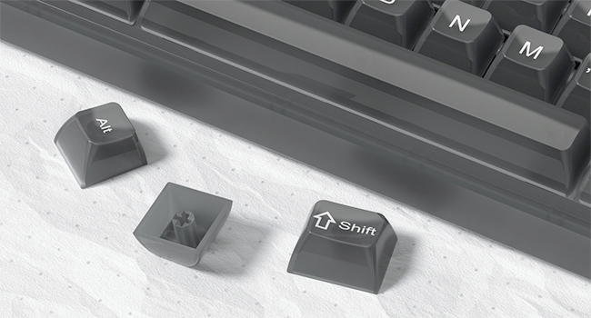 Keycaps Clear, White Keycaps 60 65 75 100 Percent, Transparent Jelly Cute Custom Key Cap