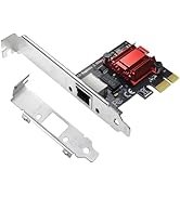 2.5GBase-T PCIe Network Card, RTL8125B Network Adapter, Suitable for 2500/1000/100Mbps PCI Expres...