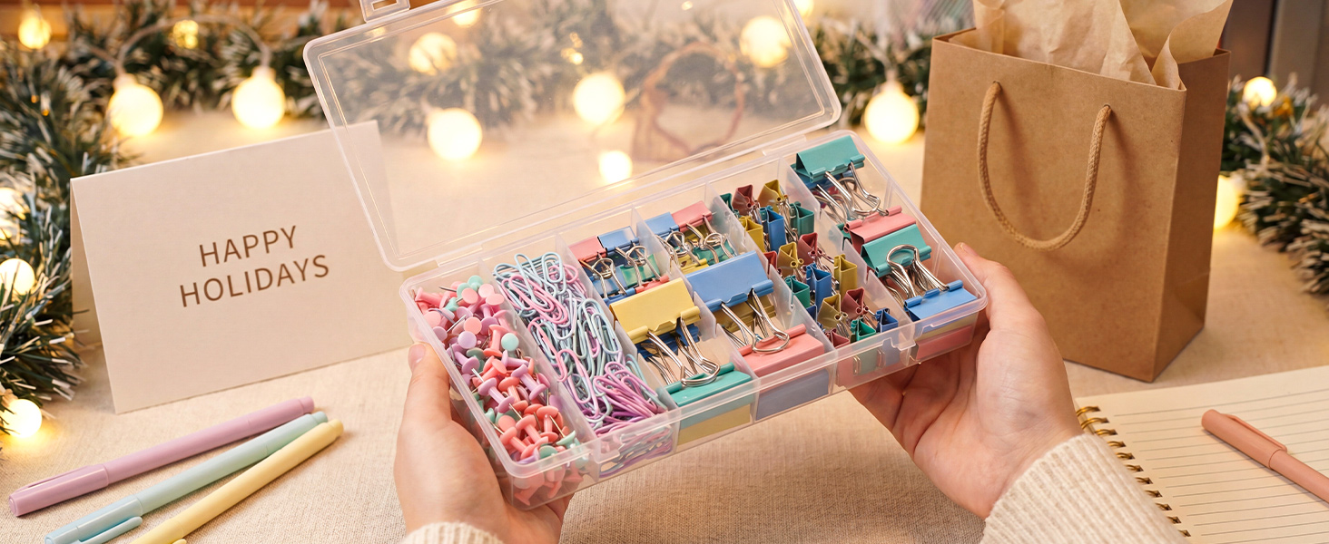 Paper Clips and Binder Clips Set Assorted Sizes