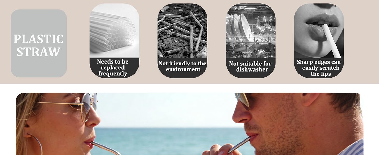 dishwasher safe straws reusable