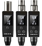 EBJ Wireless Microphone System UHF wireless XLR transmitter and receiver for dynamic/capacitive m...