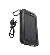 BoxWave Universal Solar Rejuva PowerPack (10000mAh) (15W) - Jet Black, Power Bank for Smartphones...