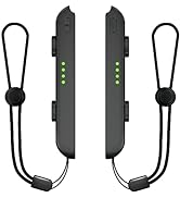 Lonxmovs 2 Pack Wrist Strap for Switch Joycon - Replacement Accessories for Joy con Straps (Black)