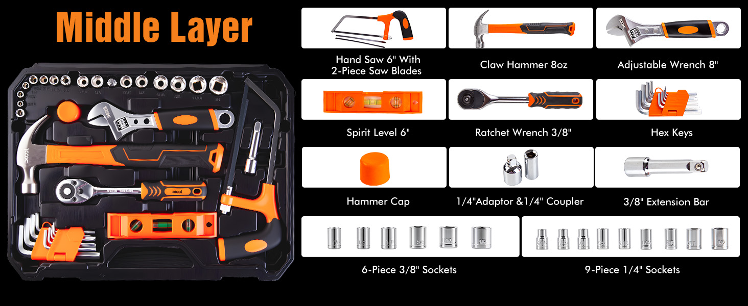 XOOL 368 Piece Home Repair Tool Kit