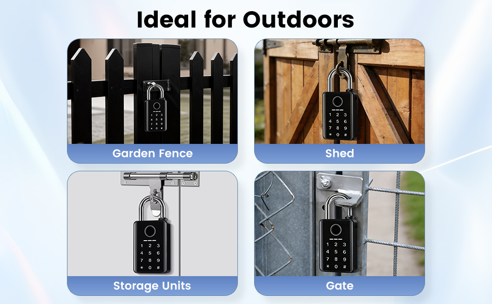 bluetooth padlock outdoor
