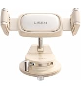 LISEN Suction Phone Mount for Car, [Industry First] Auto-Adjusting Phone Holder, Easy One Touch C...