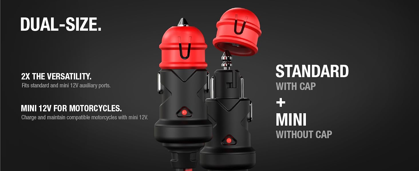 NOCO GC003 X-Connect 12V Dual-Size Male Plug Accessory For NOCO Genius Smart Battery Chargers