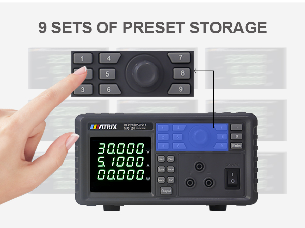 Adjustable dc power supply matrix 30v 5a