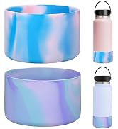 HEYSKAY 2pcs Protective Flask Silicone Boot for 32-40oz Wide Mouth Hydro Flask Water Bottle Acces...