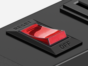 wide spaced power strip