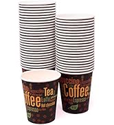 ESKAY PRODUCTS 12 Ounce Paper Disposable Hot and Cold Coffee Cups, Case of 1000 Cups, Coffee Design
