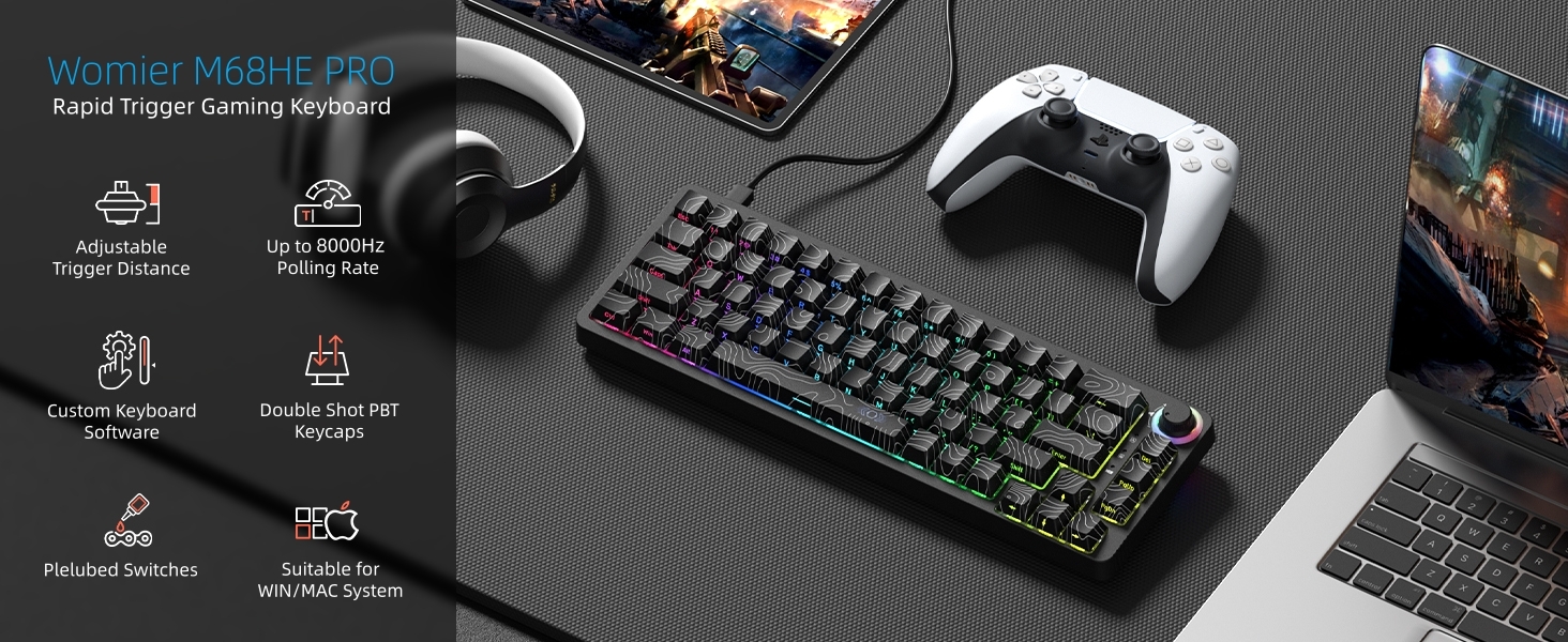 65% gaming keyboard 60%
