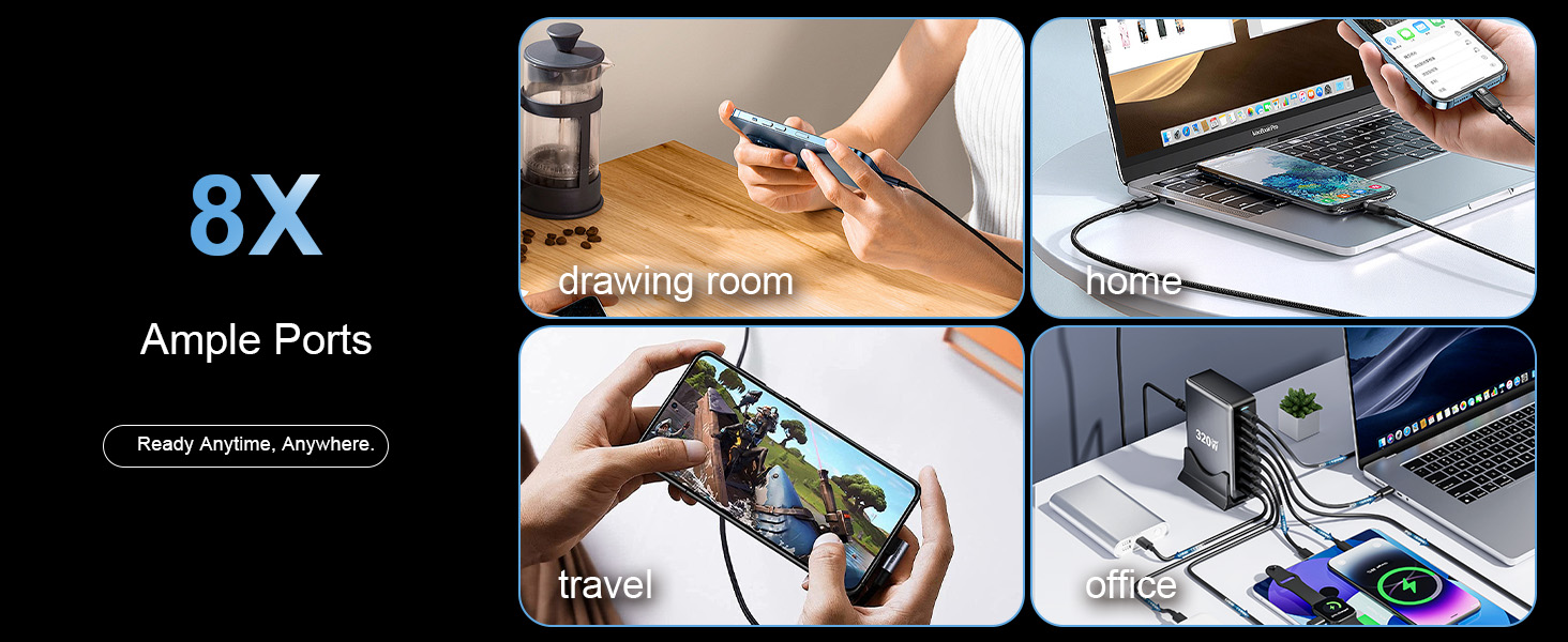 320w usb c charging station