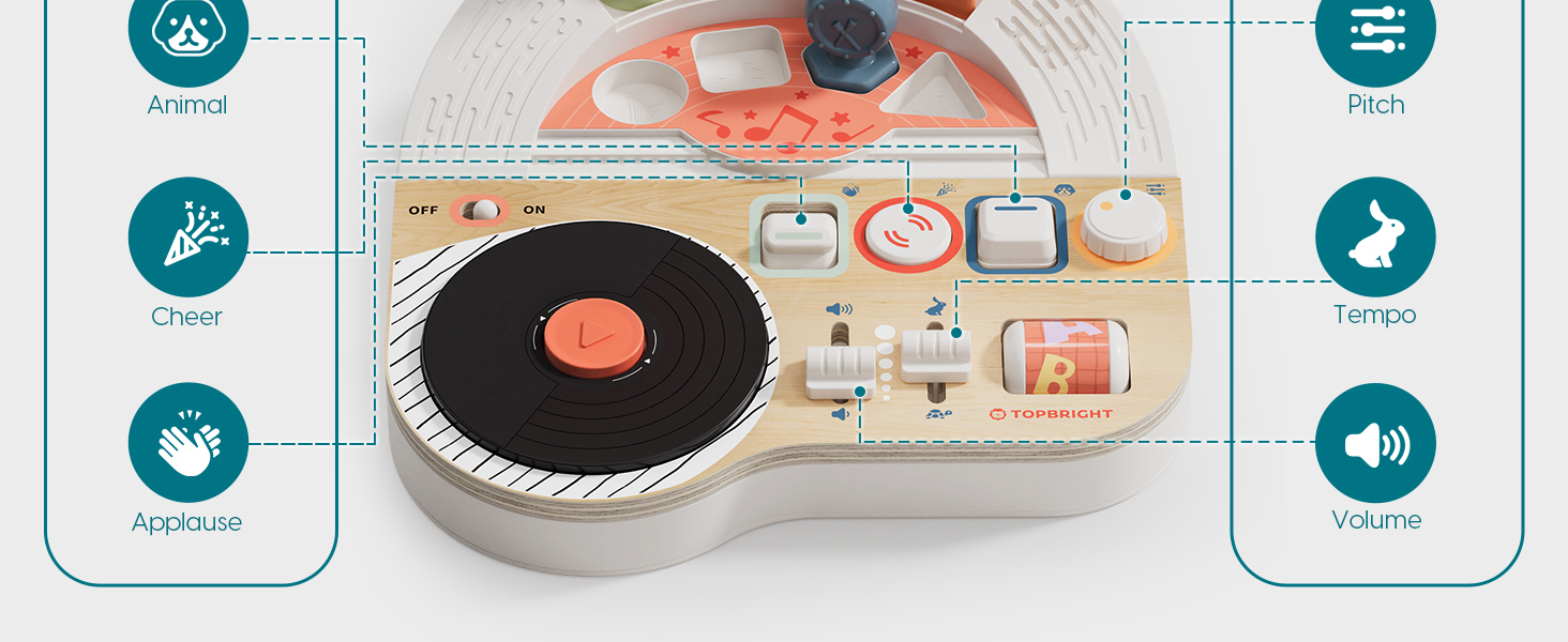 MUSIC BUSY BOARD MONTESSORI TOYS