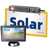 Solar Wireless Backup Camera with IR Night Vision, 3 Mins No Wires Install, Equip with 5'' HD 108...
