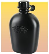 M-Tac 1 Quart Plastic Canteen 34 Oz /1L - Army Military Water Bottle for Hiking Camping Airsoft B...