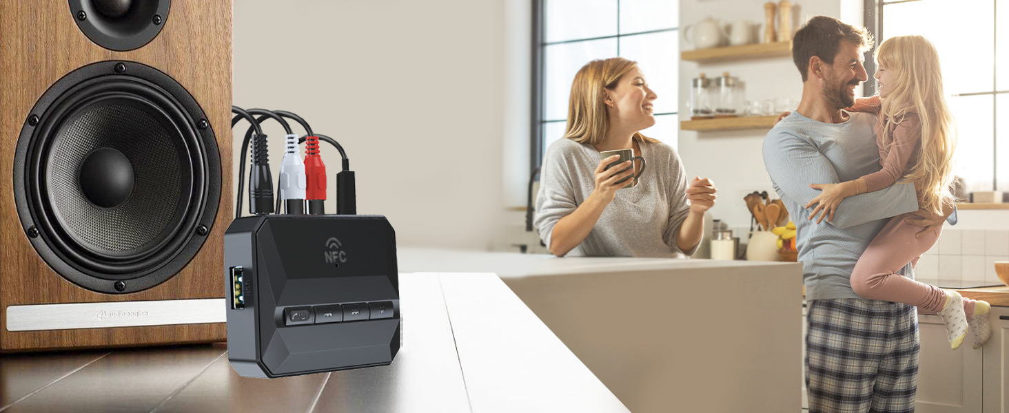 AUX Bluetooth Adapter Receiver for Home