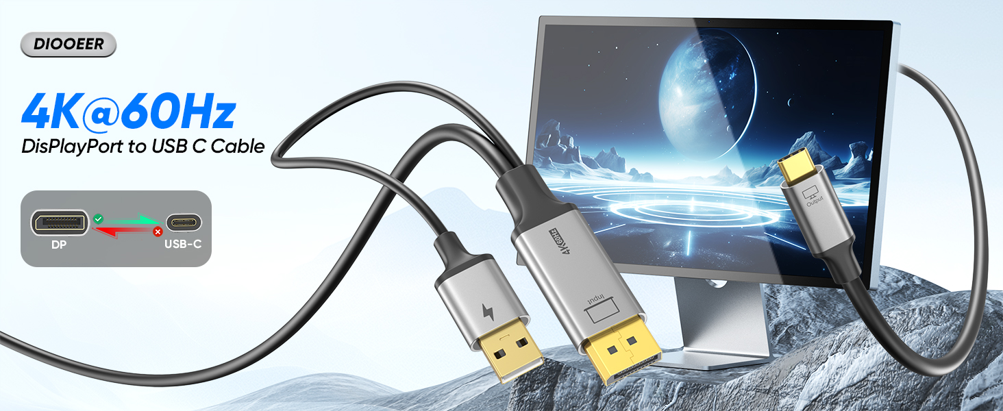 displayport to usb c cable