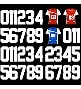 33 Pcs Iron on Numbers for Clothing, 8 Inch Heat Transfer Numbers 0 to 9 Jersey Numbers Large Iro...